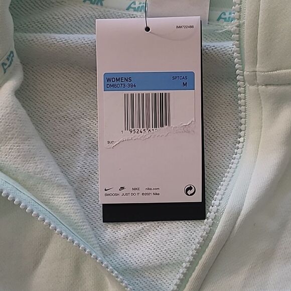 Adorable Nike Sportswear Air Women's 1/4-Zip Fleece Top - M - Picture 5 of 6